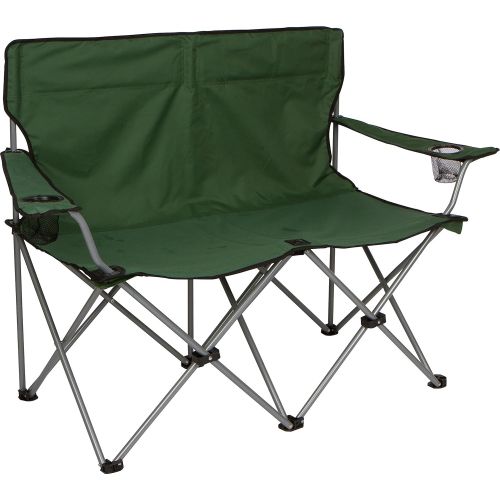 제네릭 Generic Trademark Innovations Loveseat Style Double Camp Chair with Steel Frame, 31.5, Army Green