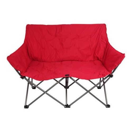 제네릭 Generic Padded Love Seat Chair-with a mesh storage bag, Red