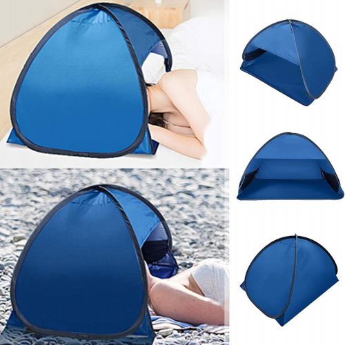 제네릭 Generic Beach Sun Shelter, Instant Sun Protection Canopy with Zippered, Beach Lounge Chair Boat, Anti UV Mini Automatic Shade Tent Canopy for Outdoor Picnic