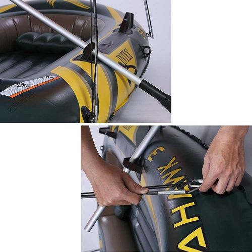 제네릭 Generic 2/3/4 Persons for Choose Inflatable Boat Tent Sun Shelter Inflatable Rowing Boat PVC Rubber Fishing Boat Tent Canopy