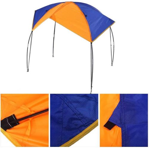 제네릭 Generic 2/3/4 Persons for Choose Inflatable Boat Tent Sun Shelter Inflatable Rowing Boat PVC Rubber Fishing Boat Tent Canopy