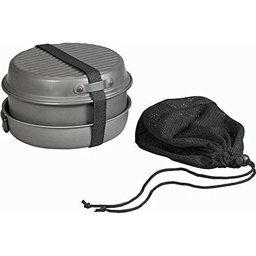 제네릭 Generic Neces Cookware Mess Kit with Kettle Messkit Camping Accessories Dish Set Camping Supplies Camping cookware Camping Gear and Equipment Kitchen Essentials Cookware Set Camping Utensi