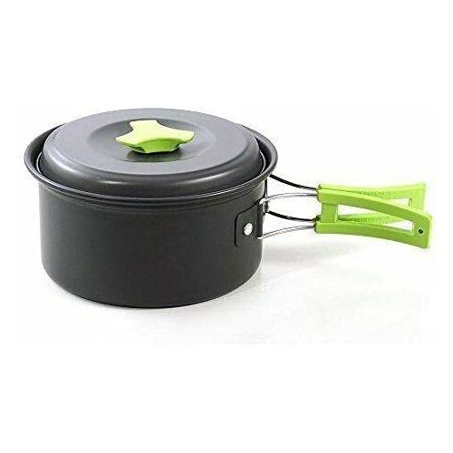 제네릭 Generic Neces Camping Cookware Mess Kit Gear with Folding Camping Stove Messkit Camping Accessories Dish Set Camping Supplies Camping cookware Camping Gear and Equipment Kitchen Essentials