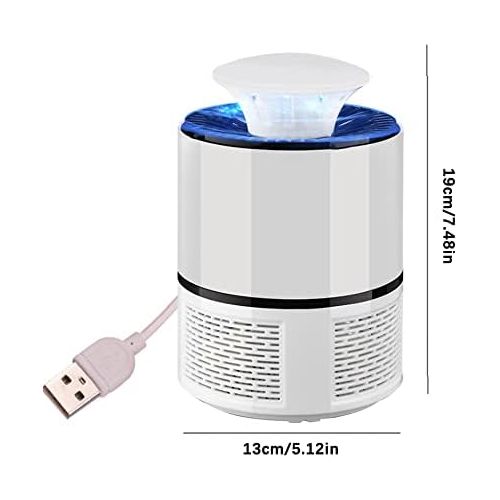 제네릭 Generic Trap Killer Lamp USB Electric Nano Light-Wave Killer Glitch Zapper Light LED White Home Accessories Home Supply