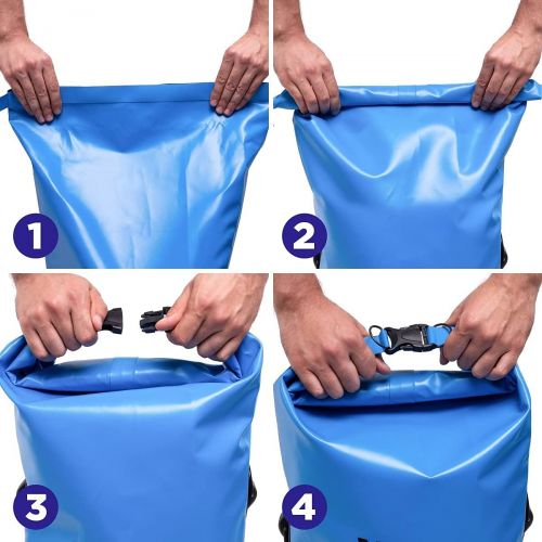 제네릭 Generic 160L Extra Large Waterproof Dry Bag ? This Large Heavy Duty PVC Roll-Top Duffel Sack Keeps Gear Dry on Boat, Kayak, Raft, Pontoon, Beach, Motorcycle and ATV