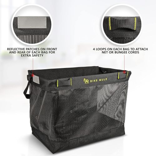 제네릭 Generic Bike Mule - Grocery Pannier Bags - The Ultimate Carrier Baskets for Shopping with Your Bicycle - Pair