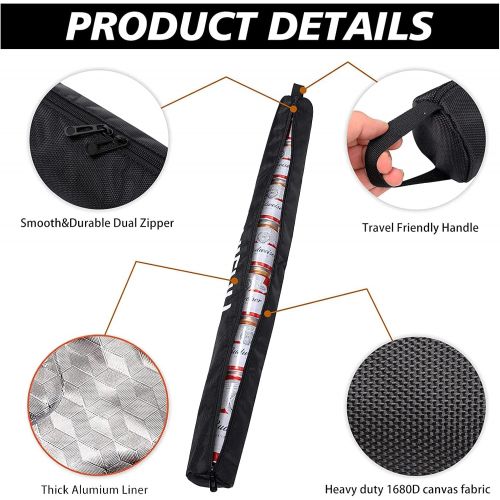 제네릭 Generic Beer Sleeve For Golf Bag, Golf Beer Sleeve 7-Can, Insulated Cooler Sleeve Holds 7-Cans, Keeps Canned Beverages Cold Golf Cooler Bag, Fits in Outdoor Sports-Most Golf Bags Styles &