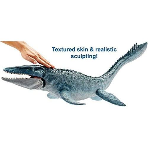 제네릭 Generic Jurassic World Fallen Kingdom, Jurassic World and Jurassic World 2 Real Feel Mosasaurus 28 Inches, Touch Its Skin and Real Texture, Ages 3+ New