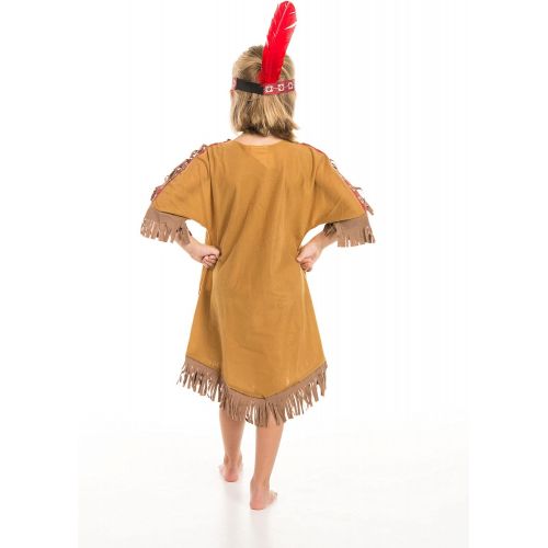 제네릭 Generic Native American Indian Girls Princess Costume with Headband