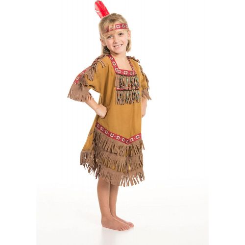 제네릭 Generic Native American Indian Girls Princess Costume with Headband