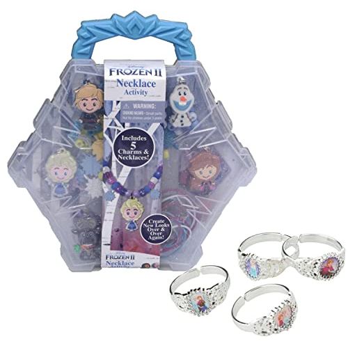 제네릭 Generic Frozen 2 Necklace Making Activity Set with 4 Pre Made Bracelets