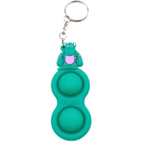 제네릭 Generic Cartoon Simple Dimple Fidget Keychain (Green Sullivan) Bubble Sensory Simple Dimple Fidget Toy, Simple Dimple Fidget Popper Sensory Toys for Stress Relief ADHD Anxiety Autism for K