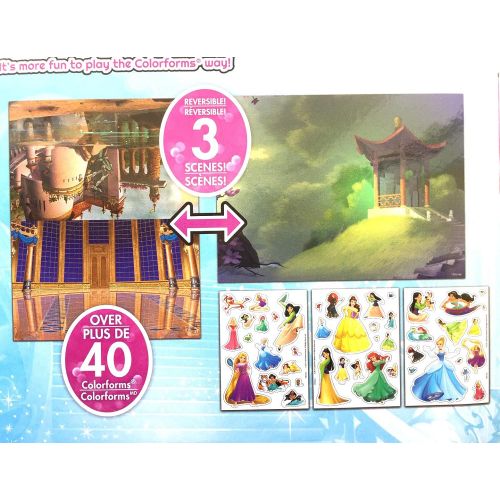 제네릭 Generic Colorforms Sticker Story Adventure Frozen 2 & Disney Princess Sets (Over 80 pcs & 6 Scenes) (Bundle of 2 Packs)