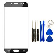 Generic Screen Glass Panel Lens for Samsung Galaxy J7 2017 J727- Front Glass Touch Screen Outer Panel Lens Repair Part+Tools Kit for Galaxy J7 2017 SM-J727&J7 Sky Pro&J7 Prime 2017(Not LCD