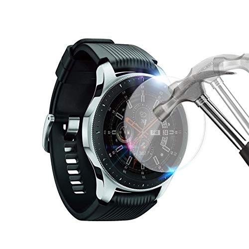 제네릭 Generic VIESUP for Samsung Galaxy Watch Screen Protector, [2Pack] Ultra-Thin 2.5D 9H Hardness Crystal Clear Scratch Resistant Tempered Glass Screen Protector for Samsung Galaxy Watch (46mm