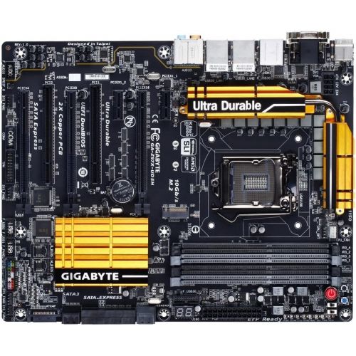 제네릭 Generic Gigabyte Ultra Durable GA-Z97X-UD5H Desktop Motherboard - Intel Z97 Express Chipset - Socket H3 LGA-1150 - ATX - 1 x Processor Support - 32 GB DDR3 SDRAM Maximum RAM - CrossFireX,