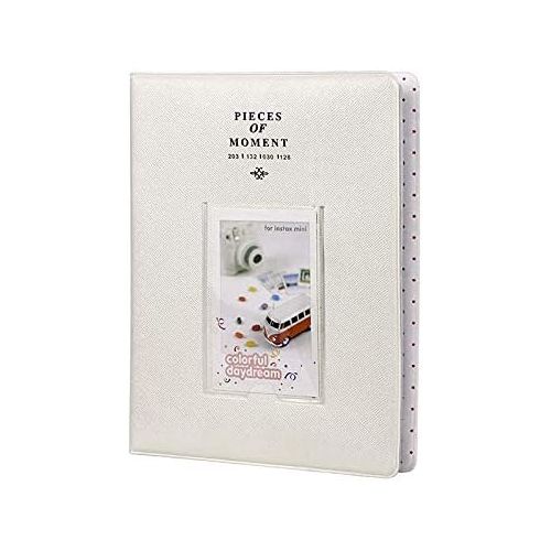 제네릭 Generic Funmaker Mini Photo Album, Each Picture Album Holds Up to 128 Photos, Fits for Fujifilm Instax Mini 9 Mini 8 Mini 90 Mini 25, Polaroid Snap PIC-300, Kodak Mini 3-Inch Film (White 3