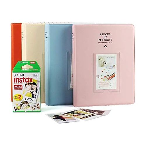 제네릭 Generic Funmaker Mini Photo Album, Each Picture Album Holds Up to 128 Photos, Fits for Fujifilm Instax Mini 9 Mini 8 Mini 90 Mini 25, Polaroid Snap PIC-300, Kodak Mini 3-Inch Film (Orange)