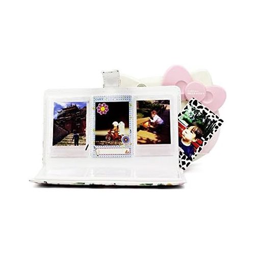 제네릭 Generic Funmaker 96 Pockets Mini Photo Album for Fujifilm Instax Mini Camera, Polaroid Snap, Z2300, SocialMatic Instant Cameras & Zip Instant Printer (Black 2)