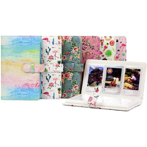 제네릭 Generic Funmaker 96 Pockets Mini Photo Album for Fujifilm Instax Mini Camera, Polaroid Snap, Z2300, SocialMatic Instant Cameras & Zip Instant Printer (Black 2)