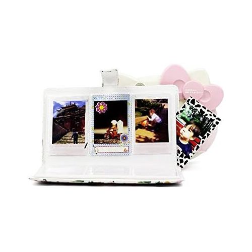 제네릭 Generic Funmaker 96 Pockets Mini Photo Album for Fujifilm Instax Mini Camera, Polaroid Snap, Z2300, SocialMatic Instant Cameras & Zip Instant Printer (Pink 2)