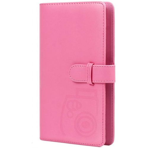 제네릭 Generic Funmaker 96 Pockets Mini Photo Album for Fujifilm Instax Mini Camera, Polaroid Snap, Z2300, SocialMatic Instant Cameras & Zip Instant Printer (Pink 2)