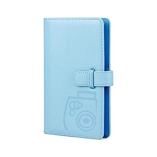 제네릭 Generic Funmaker 96 Pockets Mini Photo Album for Fujifilm Instax Mini Camera, Polaroid Snap, Z2300, SocialMatic Instant Cameras & Zip Instant Printer (Blue 2)