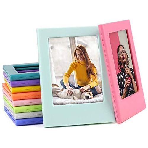 제네릭 Generic Funmaker Magnetic 10 Pieces Colorful Mini Photo Picture Frame Compatible with Fujifilm Instax Mini 11 9 8 8+ 70 7s 90 26 Instant Camera Film, Mini Link Smartphone Printer Films (Or