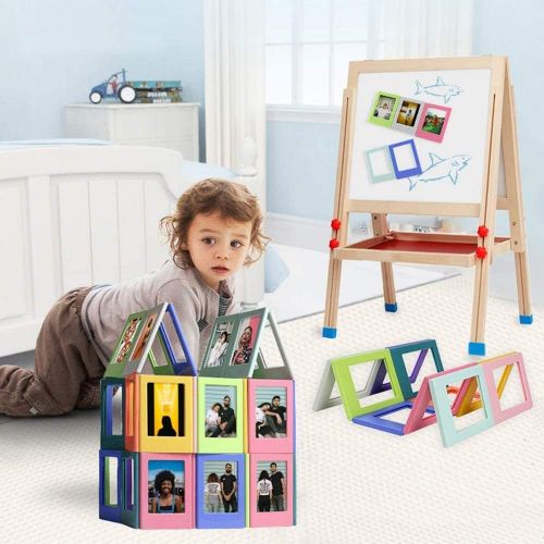 제네릭 Generic Funmaker Magnetic 10 Pieces Colorful Mini Photo Picture Frame Compatible with Fujifilm Instax Mini 11 9 8 8+ 70 7s 90 26 Instant Camera Film, Mini Link Smartphone Printer Films (Or