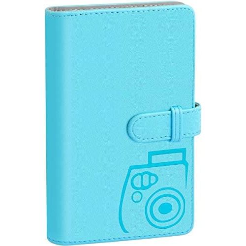 제네릭 Generic Funmaker 96 Pocket Wallet Photo Album Accessories for fujifilm Instax Mini 11/ 7s/ 8/8+/ 9/25/ 26/ 50s/ 70/90 Film, Instant Camera Printer(Not Fit for Square Films Picture) (Blue)