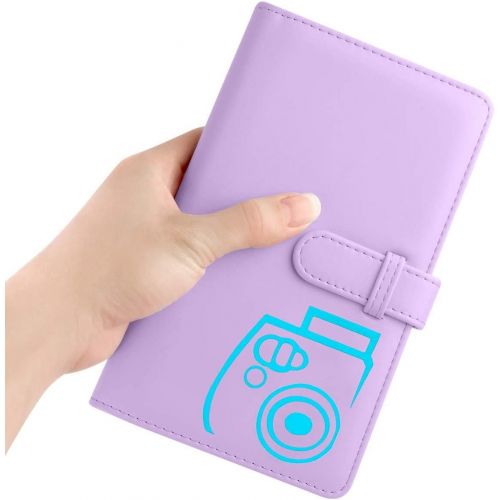 제네릭 Generic Funmaker 96 Pocket Wallet Photo Album Accessories for fujifilm Instax Mini 11/ 7s/ 8/8+/ 9/25/ 26/ 50s/ 70/90 Film, Instant Camera Printer(Not Fit for Square Films Picture) (Purple