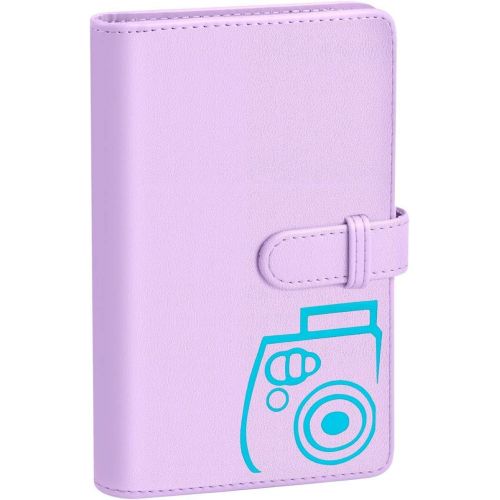 제네릭 Generic Funmaker 96 Pocket Wallet Photo Album Accessories for fujifilm Instax Mini 11/ 7s/ 8/8+/ 9/25/ 26/ 50s/ 70/90 Film, Instant Camera Printer(Not Fit for Square Films Picture) (Purple