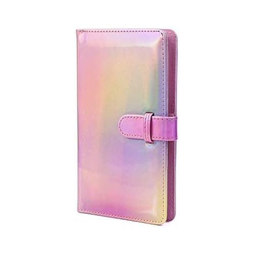 제네릭 Generic Funmaker 96 Pockets Mini Photo Album for Fujifilm Instax Mini Camera, Polaroid Snap, Z2300, SocialMatic Instant Cameras & Zip Instant Printer (Pink 4)