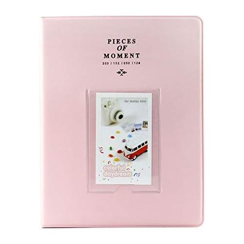 제네릭 Generic Funmaker Mini Photo Album, Each Picture Album Holds Up to 128 Photos, Fits for Fujifilm Instax Mini 9 Mini 8 Mini 90 Mini 25, Polaroid Snap PIC-300, Kodak Mini 3-Inch Film (Pink)