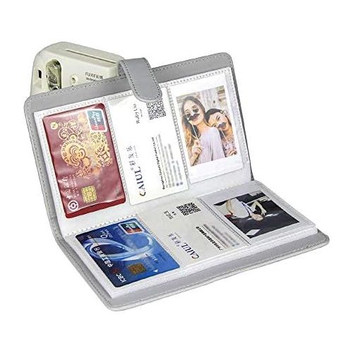 제네릭 Generic Funmaker 96 Pockets Mini Photo Album for Fujifilm Instax Mini Camera, Polaroid Snap, Z2300, SocialMatic Instant Cameras & Zip Instant Printer (Silver)