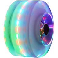 Generic Roller Skate Wheels Luminous Light Up, with Bearings Outdoor Quad Roller Skate Wheels 4 Pack - Roller Skate Wheels for Double Row Skating and Skateboard 32mm x 58mm