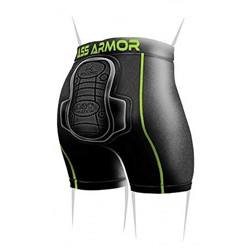 제네릭 Generic Protective Padded Compression Shorts for Snowboard,Skate and Ski for Tailbone