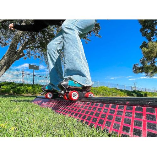 제네릭 Generic RollerWave Slide Block for Roller Skates - Easy Mounting to Quad Roller Skates for Sliding & Grinding on Rails, Coping, Curbs and More. for Outdoor Skating