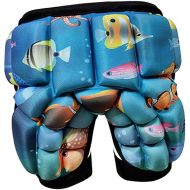 Generic Kids 3D Protection Hip Butt Short Pants Impact Pad Protective Gear for Children Boys Girls Toddlers, for Ski Ice Skating Skateboarding Cycling Hockey