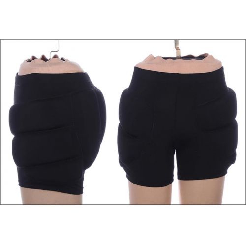 제네릭 Generic Skiing Skating Snowboarding Butt Protector Hip Padded Shorts Guard Pad - XS