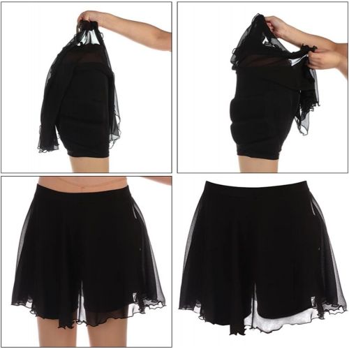 제네릭 Generic Women Ice Skating Dress Roller Dancing Clothing Double-Layer Short Pants