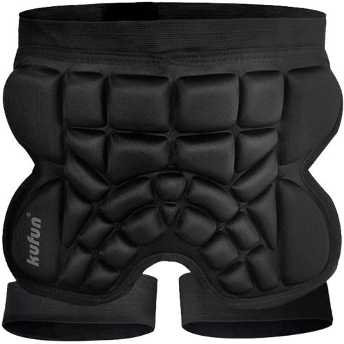제네릭 Generic 3D Padded Protection Hip EVA Short Pants Protective Gear for Kids & Adults Skating Riding Roller Skate, 25mm Thick, Shock Absorbing, Breathable - XL