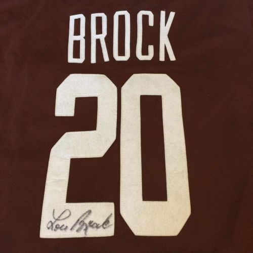 제네릭 Generic Rare Lou Brock Signed Authentic Louisville Slugger Signature Jersey JSA COA