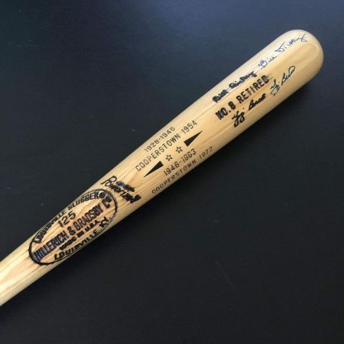 제네릭 Generic Yogi Berra & Bill Dickey Signed Louisville Slugger Baseball Bat With JSA COA