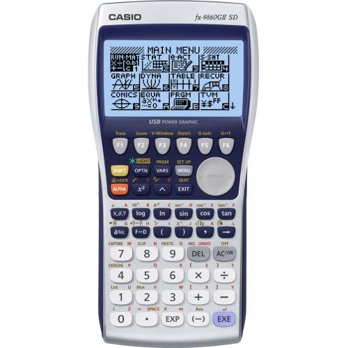 제네릭 [무료배송]Generic Casio FX-9860GII SD Power Graphic Calculator