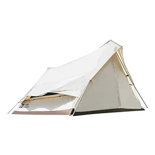 제네릭 Generic Cotton Canvas Tent Waterproof Windproof 210x260x150cm 2-3 People Family Tent Portable Tent Camping Tent for Hiking Camping Outdoor