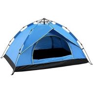 Generic Jatee Waterproof Automatic 3-4 People Outdoor Instant PopUp Tent Camping Hiking Canopy Color: Blue Tents Camping Tent Large Tent Tents Large Tents Portable Tent Tent for Camping Sm