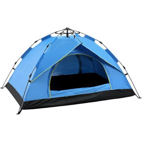 제네릭 Generic Jatee Waterproof Automatic 3-4 People Outdoor Instant PopUp Tent Camping Hiking Canopy Color: Blue Tents Camping Tent Large Tent Tents Large Tents Portable Tent Tent for Camping Sm