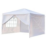 Generic Jatee Heavy Duty Canopy Party 10x10 Outdoor Wedding Tent Gazebo with 4 Side Walls Tents Camping Tent Large Tent Tents Large Tents Portable Tent Tent for Camping Small Tents Large T