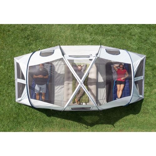 제네릭 Generic 3-Room Cabin Tent with 2 Side Entrances 10-Person